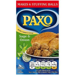 Paxo stuffing sage and onion mix