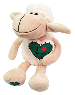 Cuddly sheep holding heart SD56
