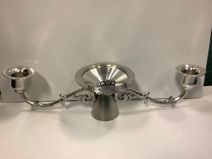 Pewter Claddagh wedding candlestick - p100