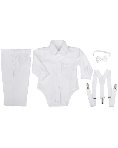 Cooper Suspender Christening Outfit