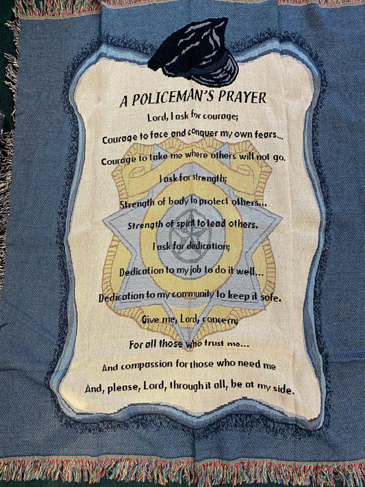 A policeman’s prayer throw