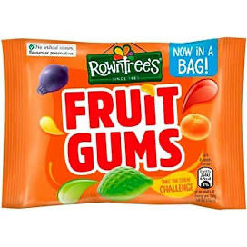 Fruit gums rolls