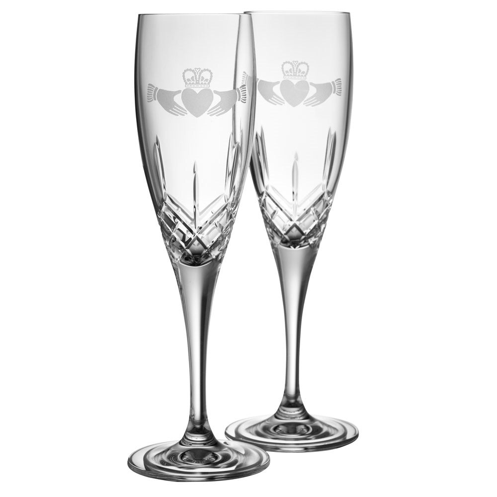 Claddagh Flutes Pair G293252