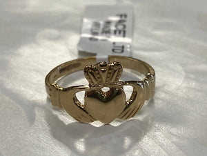 10K Facet traditional claddagh 225