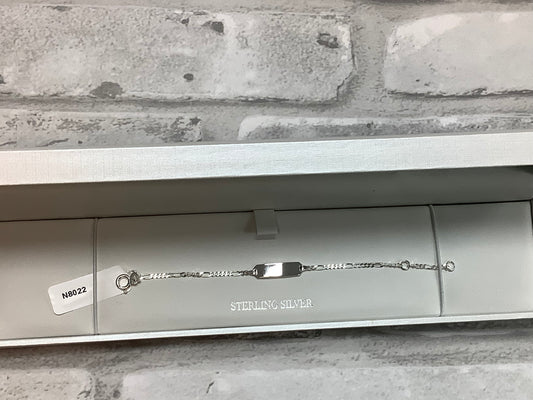 Sterling Silver baby ID bracelet N8022
