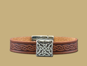 Braden Celtic leather bracelet