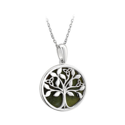 SILVER MARBLE TREE OF LIFE PENDANT S46669