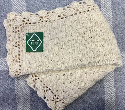 Hand knit baby blanket by CranaKnits