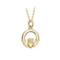 10K GOLD SMALL CLADDAGH PENDANT S4276