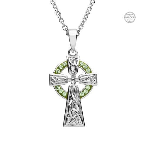 Platinum Plated Celtic medium Cross PP136