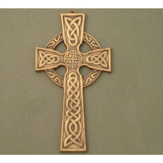 Solid Brass Celtic Cross