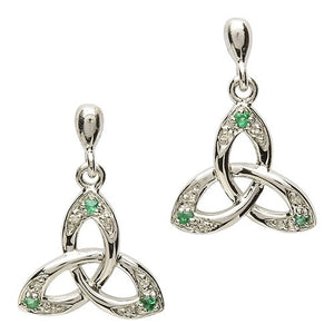 Trinity knot silver earrings Shanore SE2028