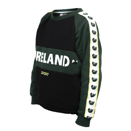 Croker Green & Black Kids Crew Neck