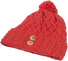 Aran Woollen Mills Merino Wool Hat – b547 Coral