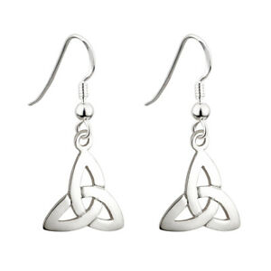 TRINITY KNOT DROP FISH HOOK EARRINGS