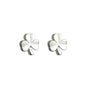 SILVER KIDS SHAMROCK STUD EARRINGS